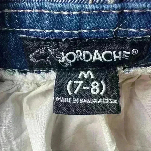 Jordache | Girls' Acid Wash Denim Skirtall Dress | Size 7/8 - Picture 13 of 15